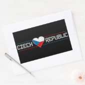 CZECH-stickers Rechthoekige Sticker (Envelop)