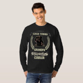 Czech Terrier Grandpa Like A Normal Grandpa Only C T-shirt (Voorkant volledig)