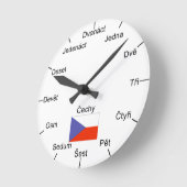 Czech Wall Clock Ronde Klok (Hoek)