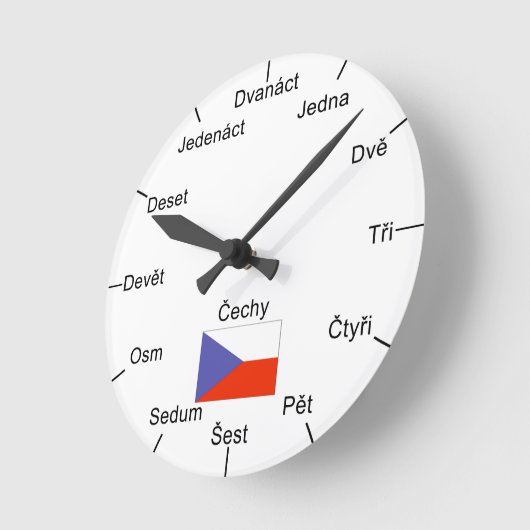 Czech Wall Clock Ronde Klok (Hoek)