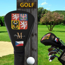 Czechia en de Tsjechische vlag Monogrammed Golf Cl Golfheadcover