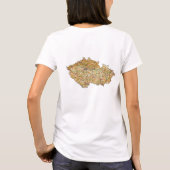 Czechia Flag and Map dk T-Shirt (Achterkant)