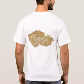 Czechia Flag and Map T-Shirt (Achterkant)