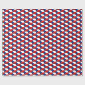 Czechia Flag Honeycomb Wrapping Paper Cadeaupapier (Vlak)