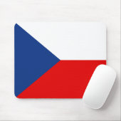 Czechia Flag Mousepad Muismat (Met muis)