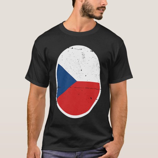 Czechia Flag Proud Czech T-shirt (Voorkant)