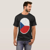 Czechia Flag Proud Czech T-shirt (Voorkant volledig)
