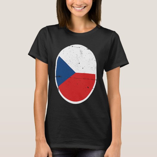 Czechia Flag Proud Czech T-shirt (Voorkant)