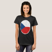Czechia Flag Proud Czech T-shirt (Voorkant volledig)
