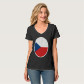 Czechia Flag Proud Czech T-shirt (Voorkant volledig)