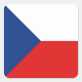 Czechia Flag Sticker (Voorkant)