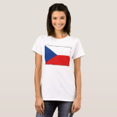 Czechia Flag x Map T-Shirt (Voorkant volledig)