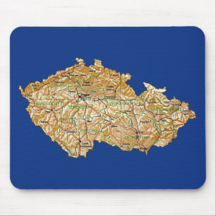 Czechia Map Mousepad Muismat