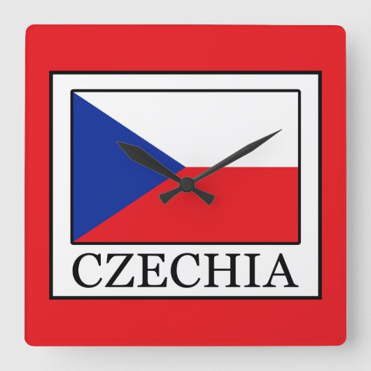 Czechia Vierkante Klok (Voorkant)
