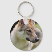 Czechoslowvakian Wolfdog Sleutelhanger (Voorkant)