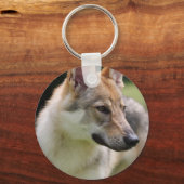 Czechoslowvakian Wolfdog Sleutelhanger (Voorkant)