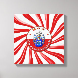 Czerwińskich Family Crest Premium Wrapped Canvas Afdruk