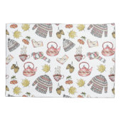Czy Autumn Elements Pattern Pillow Hoesje Set Kussensloop (Achterkant-Links)