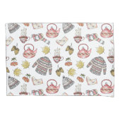 Czy Autumn Elements Pattern Pillow Hoesje Set Kussensloop (Voorkant-Links)