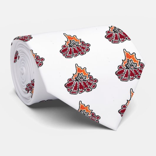 Czy Campfire Design Stropdas (Opgerold)