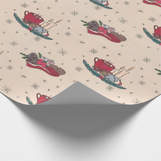 Czy kerstinpakpapier cadeaupapier (Hoek)