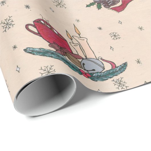 Czy kerstinpakpapier cadeaupapier (Rol Hoek)