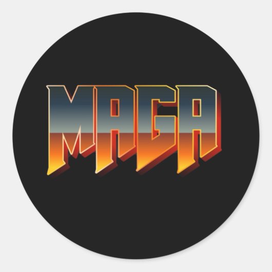 D00m Ronde Sticker (Voorkant)