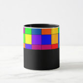D01 - Tasse mit buntem Schachbrettmuster Mok (Midden)