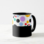 D01 - Tasse mit bunten Punkten Mok (Voorkant rechts)