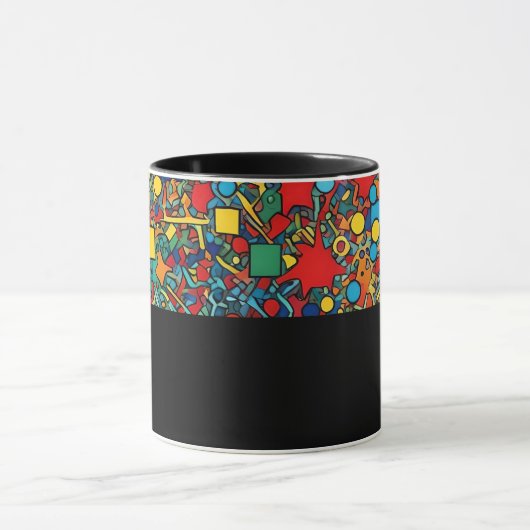 D05 - Tasse mit buntem Mosaik Mok (Midden)