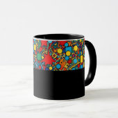 D05 - Tasse mit buntem Mosaik Mok (Voorkant rechts)