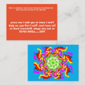 D115 - Welkom terug - Opmerking Kaart Notitiekaartje (Voorkant / Achterkant)