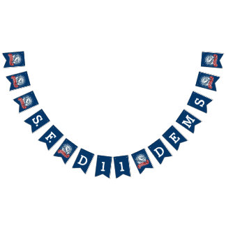 D11 Democratische Club Bunting Vlaggetjes