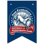 D11 Democratische Club Bunting Vlaggetjes (Tweede vlag)