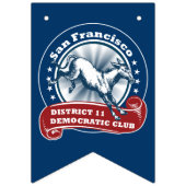 D11 Democratische Club Bunting Vlaggetjes (Eerste vlag)