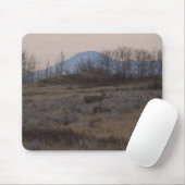 D12 Mule Deer bok en Sweet Grass Hills Muismat (Met muis)