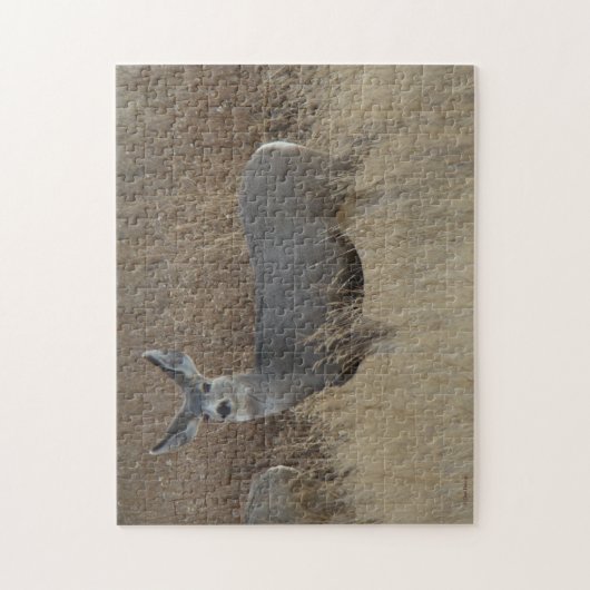 D14 Mule Deer Doe Legpuzzel (Verticaal)