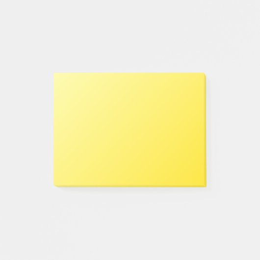 D1 Lineaire gradiënt - Licht Geel tot Donkergeel Post-it® Notes (Voorkant)