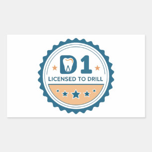  D1 naar DDS Tandartsstudent Sticker