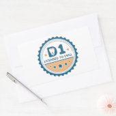  D1 naar DDS Tandartsstudent Sticker (Envelop)