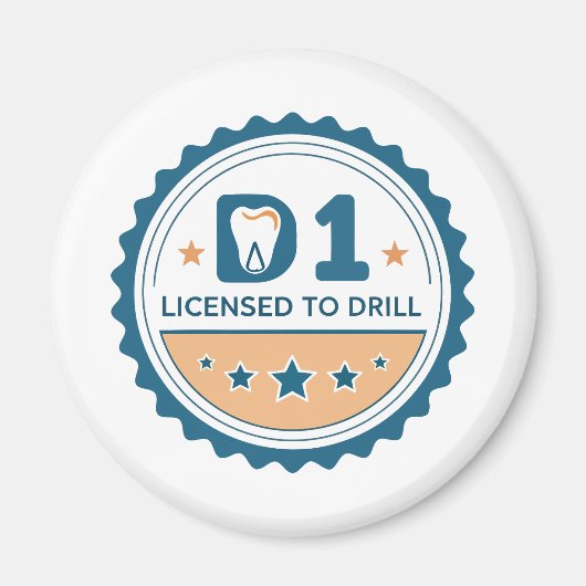  D1 to DDS Dental Student Magnet (Voorkant)