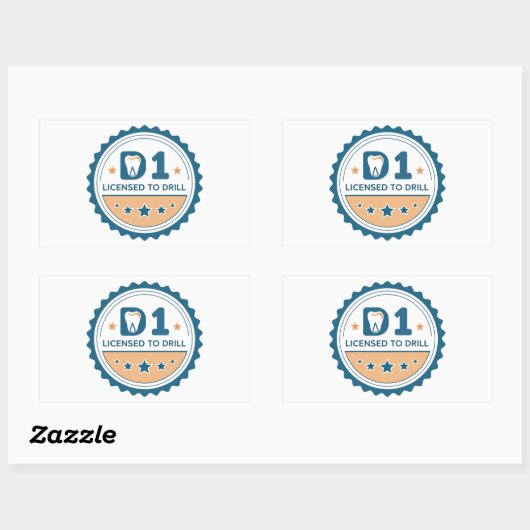  D1 to DDS Dental Student Sticker (Vel)