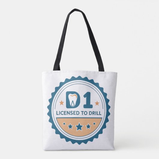 D1 to DDS  Dental Student Tote Bag (Achterkant)