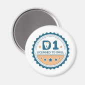 D1 tot DDS Tandartsstudentmagneet Magneet (Voorkant / Achterkant)