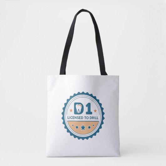D1 tot DDS Tandheelkundige Studententas Tote Bag (Voorkant)