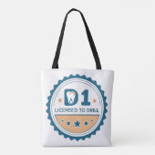 D1 tot DDS Tandheelkundige Studententas Tote Bag (Achterkant)