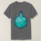 D20 Alchemy Fles Blue T-shirt (Design voorkant)