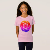 D20 Aperture Rainbow Girls T-Shirt (Voorkant volledig)