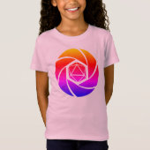 D20 Aperture Rainbow Girls T-Shirt (Voorkant)