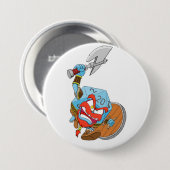 D20 Barbaarse Button (Voorkant /achterkant)